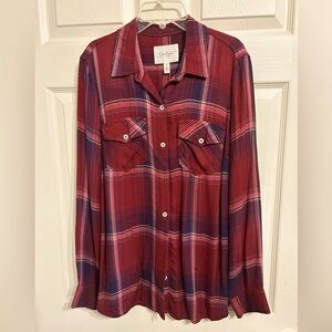 Women’s Flannel Blouse - size Medium